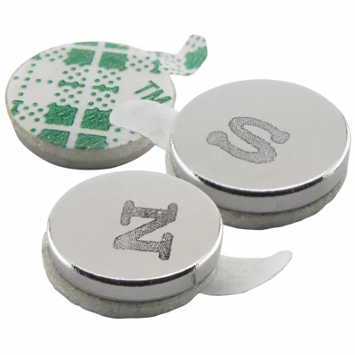 Super Neodymium Disc Magnets with Adhesive, 12-Pk.