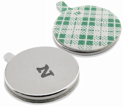 Super Neodymium Disc Magnets with Adhesive, 5-Pk.