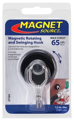 Magnetic Rotating Swing Hook, Black