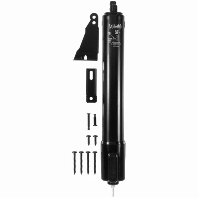 Heavy Duty Tap-N-Go Pneumatic Door Closer, Black