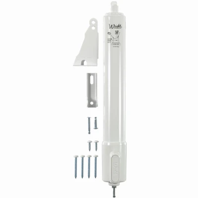 Heavy Duty Tap-N-Go Pneumatic Door Closer, White