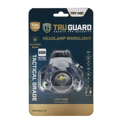 800 Lumen Tactical Headlamp With Adjustable Strap And Multiple Light Modes