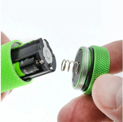 COB Light Emitting Diode Flashlight with Rubber Grip, Assorted Colors, Includes Three AAA Batteries