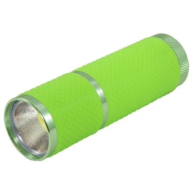 COB LED Flashlight, Rubber Grip, Assorted Colors, 3 AAA Batteries Included