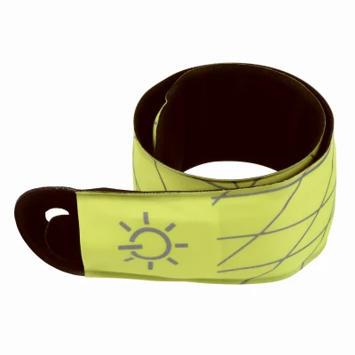 SlapLit Neon Yellow LED Slap Wrist Wrap for Visibility and Safety