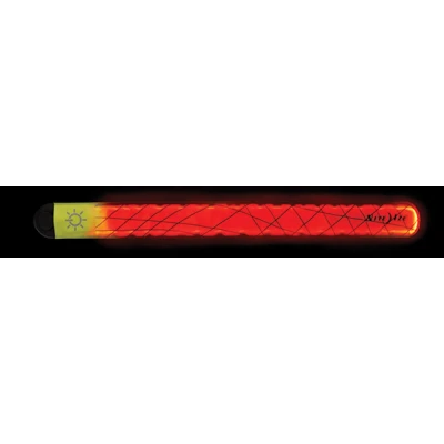 SlapLit Neon Yellow LED Slap Wrist Wrap for Visibility and Safety