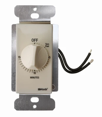 In-Wall 15-Minute Switch Countdown Timer, Almond