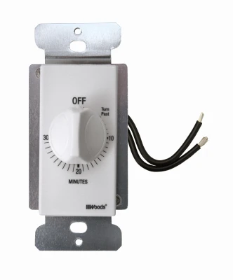 In-Wall 30-Minute Switch Timer, White