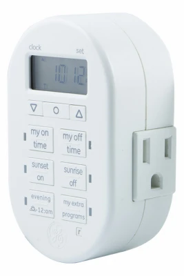Digital Indoor Timer With 1 Grounded Outlet For Lighting & Electronics