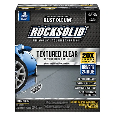 RockSolid Concrete Floor Polycuramine Textured Top Coat, 120 oz.