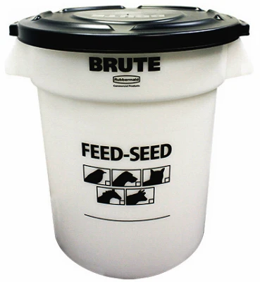 Brute Feed/Seed Container with Lid, 20 Gallon