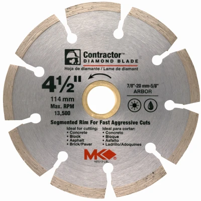 Circular Saw Blade, Contractor Dry/Wet, 4-1/2-In.