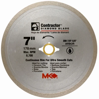 Circular Saw Blade, Wet Tile, 7--In.