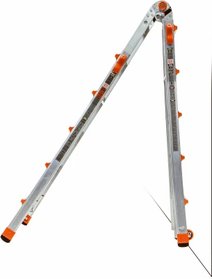 22-Foot Articulating Ladder with 300-Pound Load Capacity, Multi-Position Folding Design