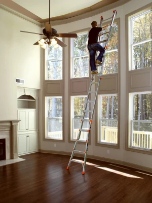 22-Foot Articulating Ladder with 300-Pound Load Capacity, Multi-Position Folding Design