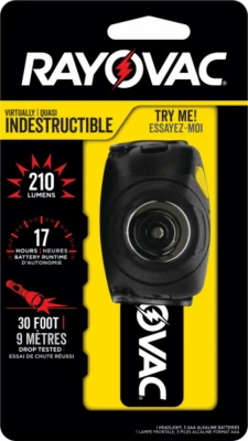 3AAA LED Virtually Indestructible High Powered Headlight
