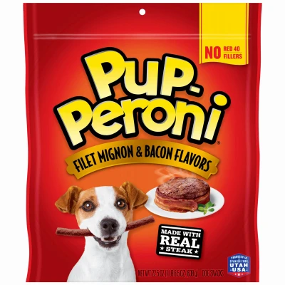Pup-peroni Filet Mignon & Bacon Dog Treats, 25 Oz - Quantity 1