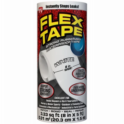 8"x5' WHT Flex Tape