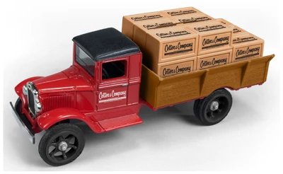 Collectible Cotter & Co. 1931 Hawkeye Pickup Truck, 1:25 Scale Model With Crates