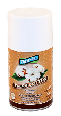 Fresh Cotton Scented Air Freshener Metered Aerosol Spray 7 Ounce Can