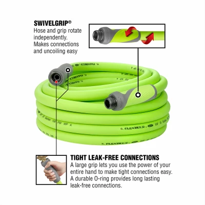 Lightweight Garden Hose 5/8 Inch Diameter by 50 Feet Length