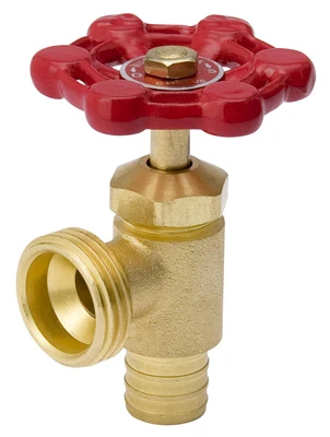 Boiler Drain Valve, Brass, Pex Connection, 1/2 In.