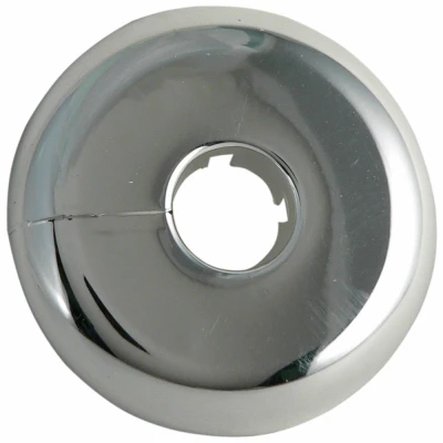 Chrome Plated Plastic Floor & Ceiling Plate Flange For 1/2-inch Copper Pipe