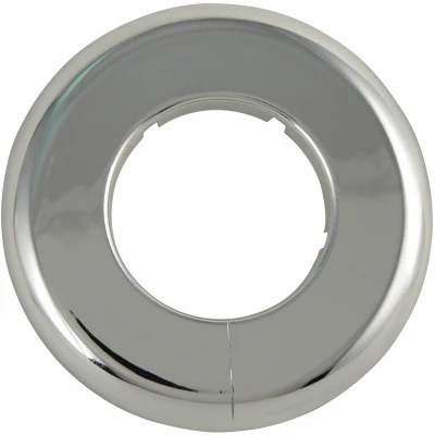 Floor & Ceiling Plate Flange, Chrome Plated, 1-1/2-In. Iron