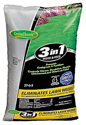 3-In-1 Weed & Feed/Crabgrass Preventer, Covers 5,000-Sq. Ft.