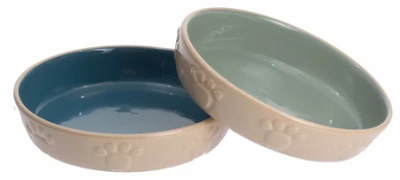 Pet Bowl, Assorted Colors, 5-Inch Diameter, Durable Plastic