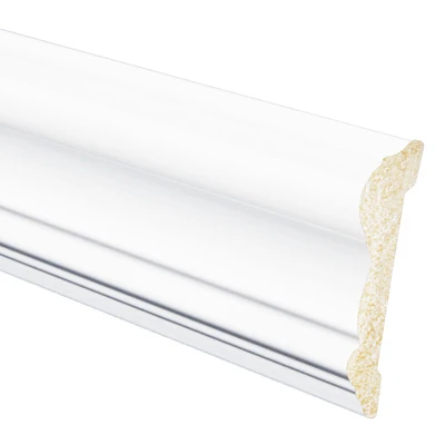 Interior Crown Moulding, Crystal White Polystyrene, 2-5/8-In. x 8-Ft.