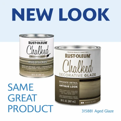 Chalked Aged Decorative Glaze 30 Oz - Custom Antiqued Finish