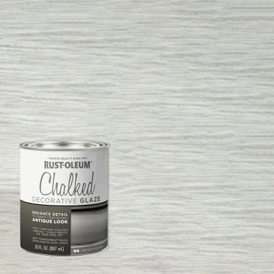 Chalked Smoked Decorative Glaze 30 Oz - Antiqued Finish For Wood & Metal