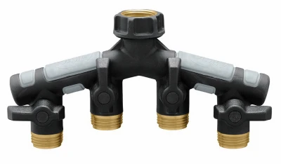 Pro Flo Metal Manifold With Shut-off - Model 28193 For Efficient Watering