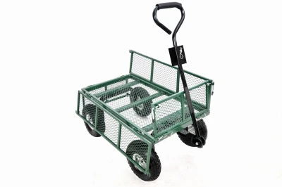 4-Wheel Garden Cart, Removable Mesh Sidewalls
