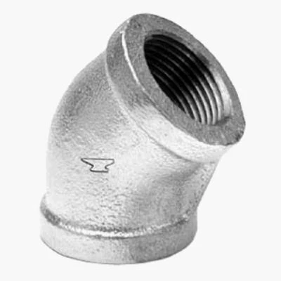 45-Degree Galvanized Pipe Elbow, 1-1/2 In.