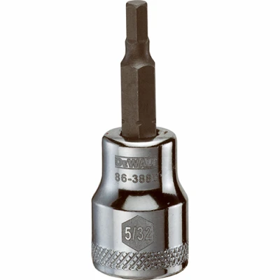 Hex Bit Socket, 5/32 In., 3/8 In. Drive