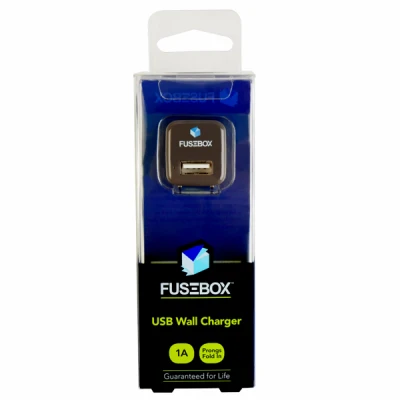 USB Wall Charger with Dual Ports, 12 Watt, Compact Design for Fast Charging