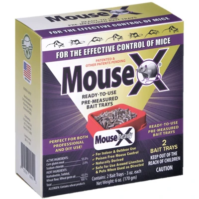 Ready-to-Use Mouse Killing Bait Tray, 2-Pk.