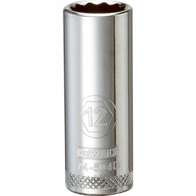 Metric Deep Socket, 12-Point, 3/8 In. Drive, 12mm