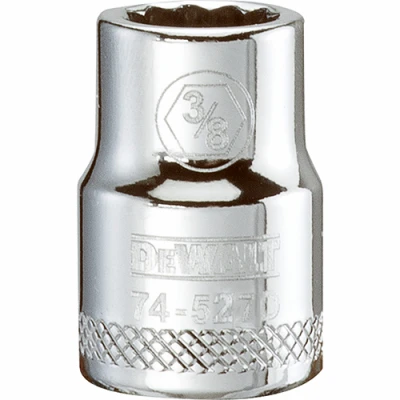 SAE Socket, Shallow, 12-Point, 3/8 In., 3/8 In. Drive