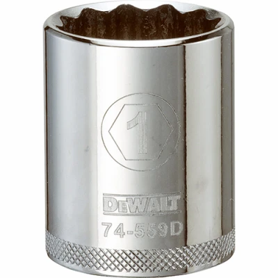SAE Socket, Shallow, 12-Point, 5/8 In., 3/8 In. Drive
