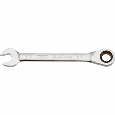 Ratcheting Combination Wrench, Long-Panel, 3/8 In.