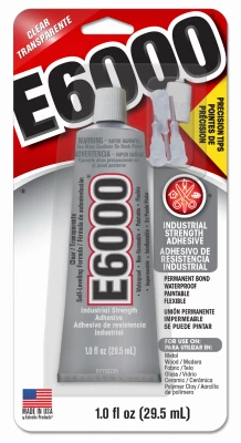 Industrial Strength Adhesive with 4 Applicator Tips, Clear, 1 oz.