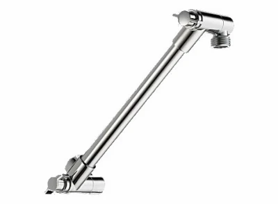 Adjustable Shower Arm, Chrome Finish, 10-inch With 18-inch Movement
