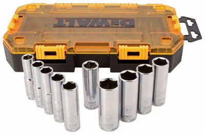 Metric Deep Socket Set, 1/2 In. Drive