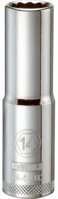 Metric Deep Socket, 12-Point, 1/2 In. Drive, 14mm