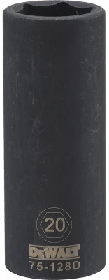Metric Deep Impact Socket, 6-Point, Black Oxide, 1/2 In. Drive, 120mm