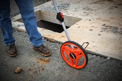 Lufkin Professional Measuring Wheel with 12 Inch Diameter Wheel for Accurate Distance Measurement