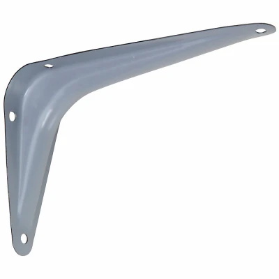 Shelf Bracket, Gray, 5 x 6 In.